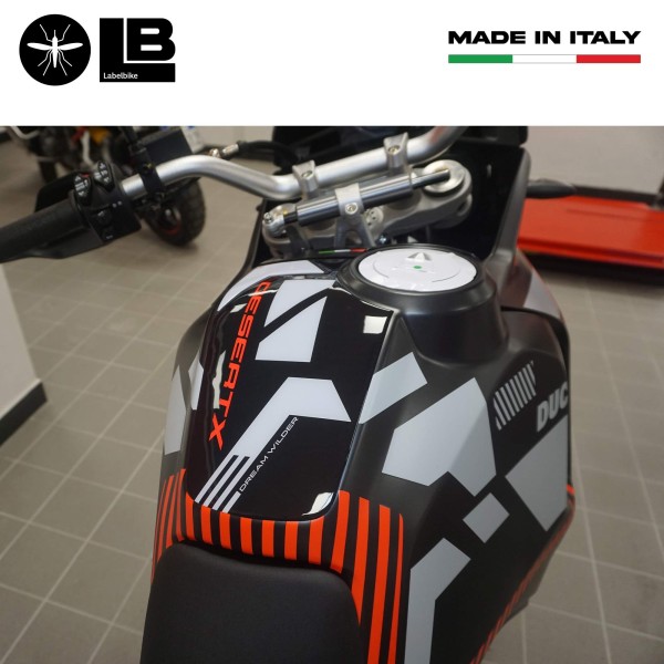 Autocollant de protection de réservoir compatible avec Ducati DesertX 2023-5