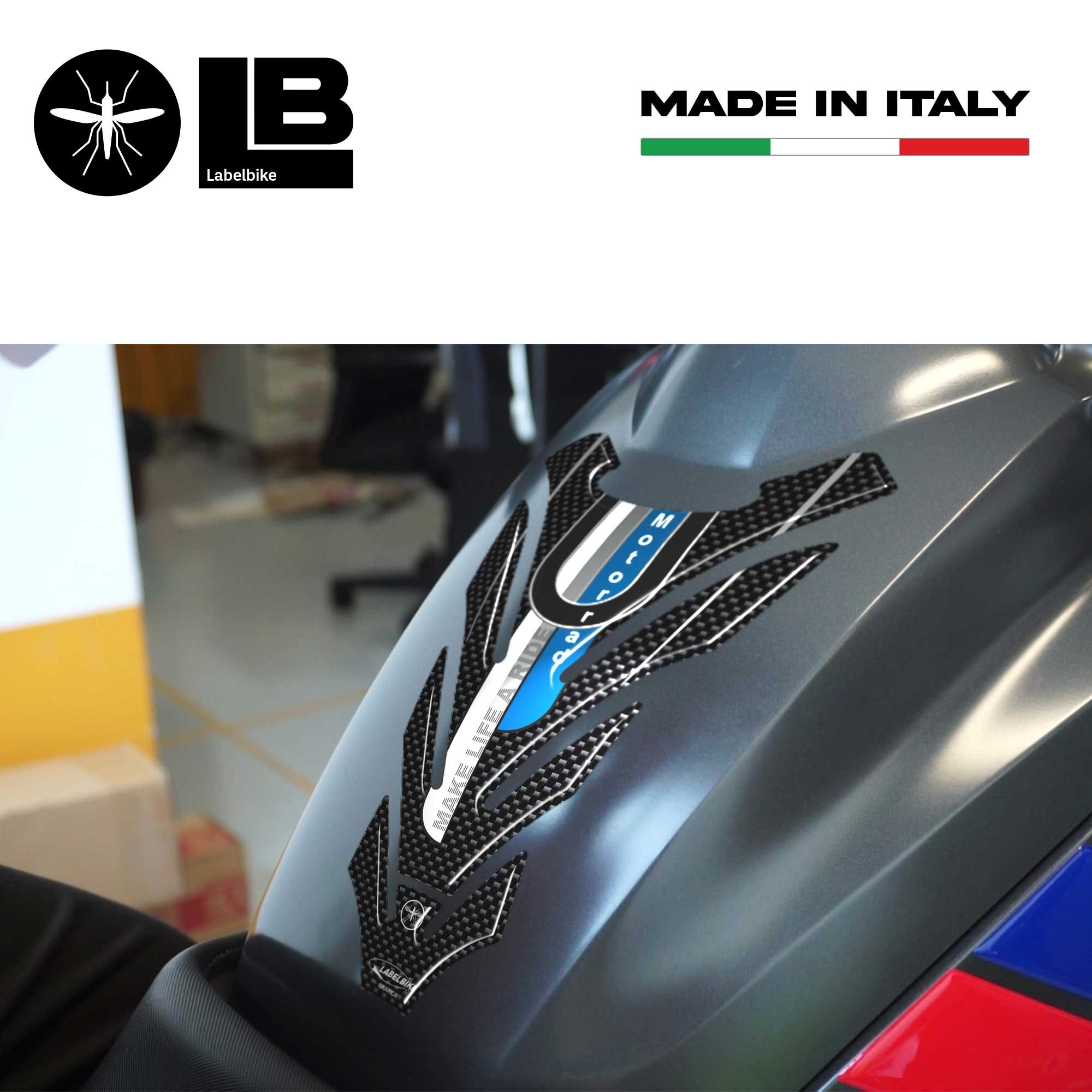 Adesivo 3D Per Serbatoio Moto Triumph Speed Triple - Resina Gel, Decorazione E Protezione, Union Jack