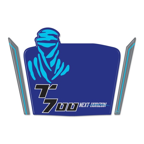 3D Gel motorbike windshield protector sticker compatible with Yamaha Tenere 700 2023