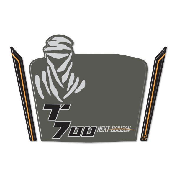 3D Gel motorbike windshield protector sticker compatible with Yamaha Tenere 700 2023