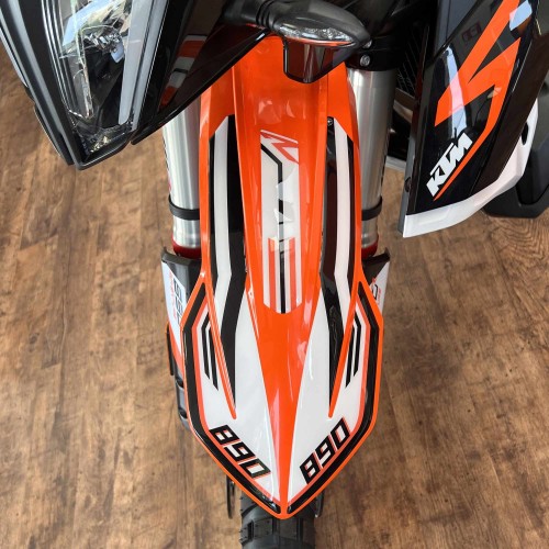 Motorrad Kotflügel Schutzaufkleber kompatibel mit KTM 890 Adventure R 2021-23