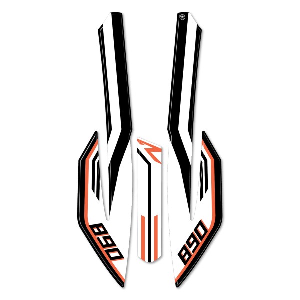 Autocollant de protection de garde-boue moto compatible avec KTM 890 Adventure R 2021-23