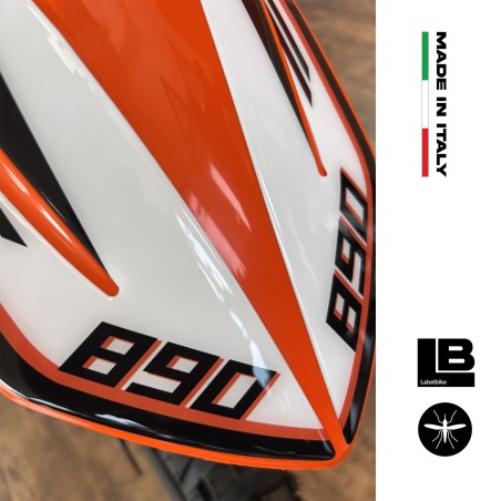 Motorrad Kotflügel Schutzaufkleber kompatibel mit KTM 890 Adventure R 2021-23