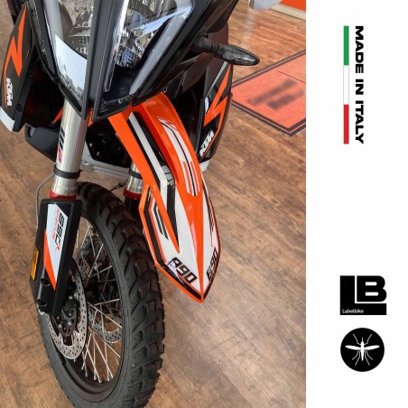 Motorrad Kotflügel Schutzaufkleber kompatibel mit KTM 890 Adventure R 2021-23