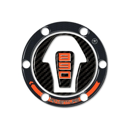 Pegatina de protección de gorra de moto 3D de resina de gel compatible con KTM 890 Adventure