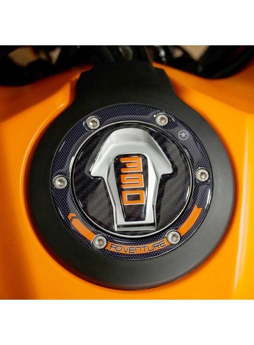 Adesivo protezione Tappo moto in resina gel 3D compatibile KTM 390 adventure
