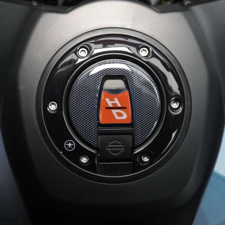 Adhesivo de protección del tapón del depósito compatible con Harley Davidson Pan America