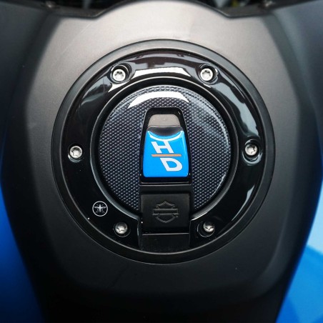 Adhesivo de protección del tapón del depósito compatible con Harley Davidson Pan America
