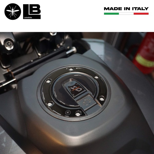 Adhesivo protector del tapón del depósito compatible con Harley Davidson Pan America