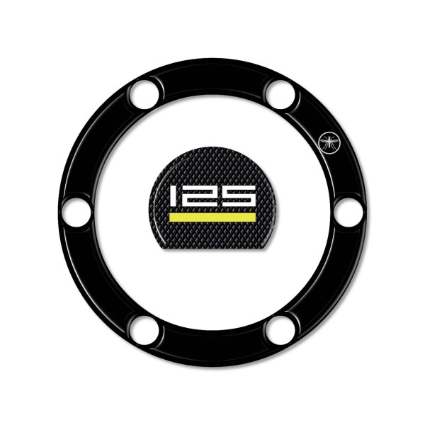 Adhesivo 3D resina tapa depósito moto compatible con Husqvarna Svartpilen 125