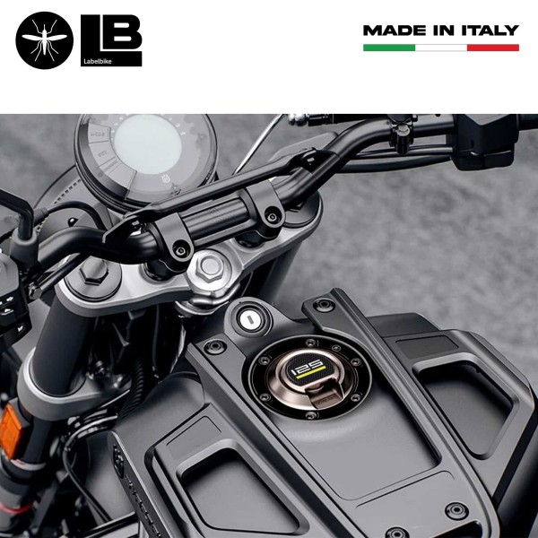 Adhesivo 3D resina tapa depósito moto compatible con Husqvarna Svartpilen 125