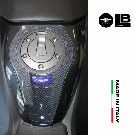 Adesivo resinato 3D Protezione Borchia Tunnel compatibile con Yamaha Tmax 2022-5