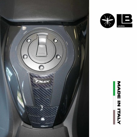 Adesivo resinato 3D Protezione Borchia Tunnel compatibile con Yamaha Tmax 2022-5