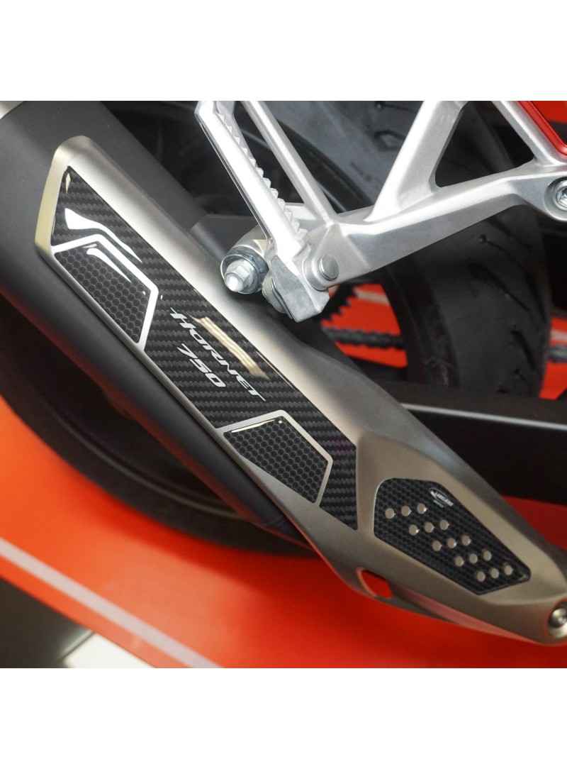 Adesivi 3D Protezioni laterali serbatoio moto compatibile con Honda Hornet  2023