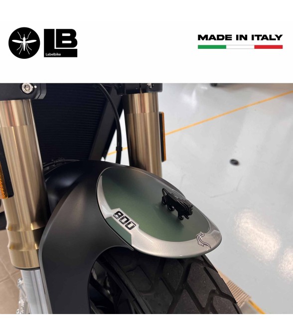 Autocollant de protection de garde-boue 3D en résine compatible avec Benelli Leoncino 800