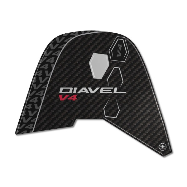 Adhesivo de protección de matrícula de moto con revestimiento de resina 3D compatible con Ducati Diavel v4 2023