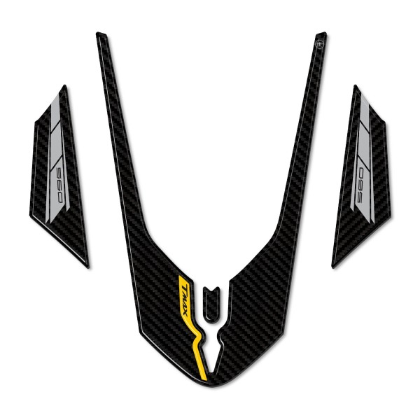 Adesivo resinato gel 3D Protezione parafango compatibile con Yamaha Tmax 2022-25