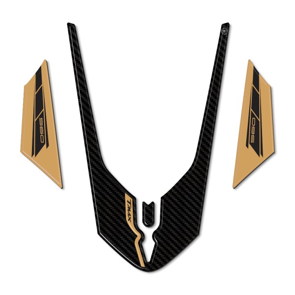 3D-Gel-Harz-Klebeflügelschutz kompatibel mit Yamaha Tmax 2022-25