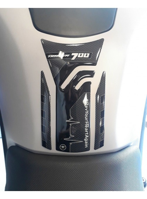 Adesivo serbatoio moto in resina gel 3D compatibile Yamaha Tracer 700 dal 2020 