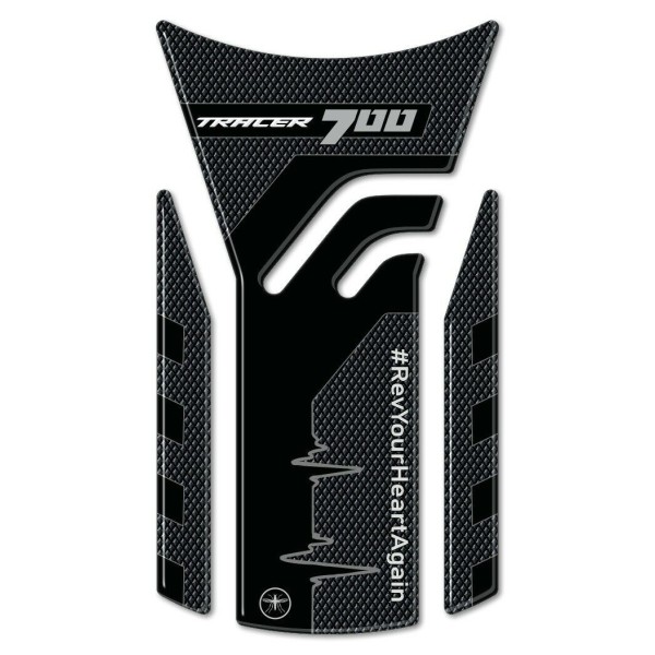 Autocollant 3D en résine gel pour réservoir de moto compatible Yamaha Tracer 700 à partir de 2020