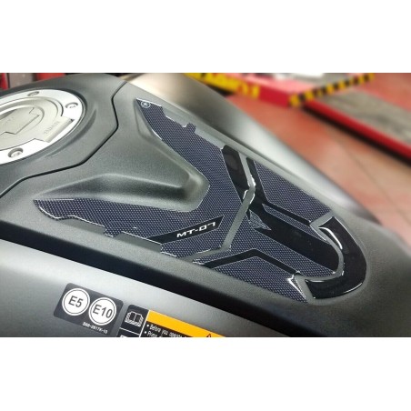 Adhesivo de resina 3D para la parte superior del depósito de la moto compatible con Yamaha MT-07 2021-2023