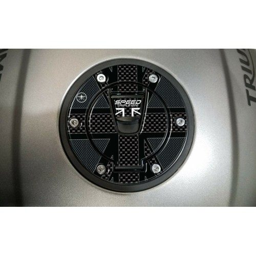 Autocollant gel 3D pour bouchon de réservoir pour Triumph Speed Triple 1200 RS compatible avec les motos