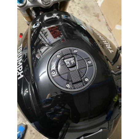 Autocollant gel 3D pour bouchon de réservoir pour Triumph Speed Triple 1200 RS compatible avec la moto