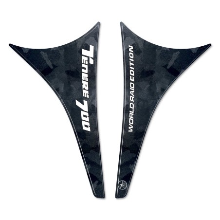 Dos pegatinas 3D protector de depósito de moto compatible con Yamaha Tenere 700 World Raid