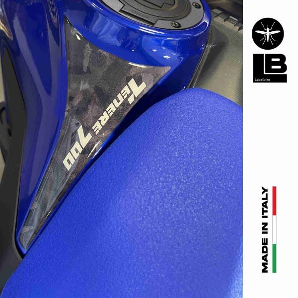 Two 3D Motorcycle Tank Guard Stickers compatible with Yamaha Tenere 700 World Raid