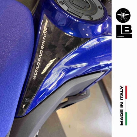 Dos pegatinas 3D protector de depósito de moto compatible con Yamaha Tenere 700 World Raid