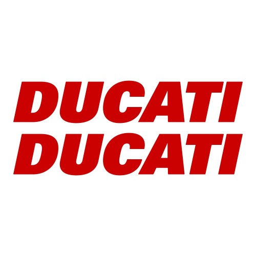                             Κιτ 2 ADHESIVES για MOTORCYCLE TANK Γραπτό DUCATI RED STICKERS Racing
                          