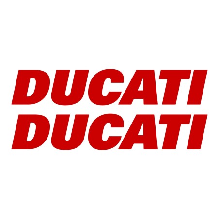 Κιτ 2 ADHESIVES για MOTORCYCLE TANK Γραπτό DUCATI RED STICKERS Racing