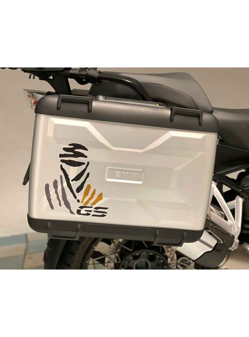 Kit 2 ADESIVI per VALIGIE MOTO LOGO GS COMPATIBILE BMW GS R1250 EXCLUSIVE