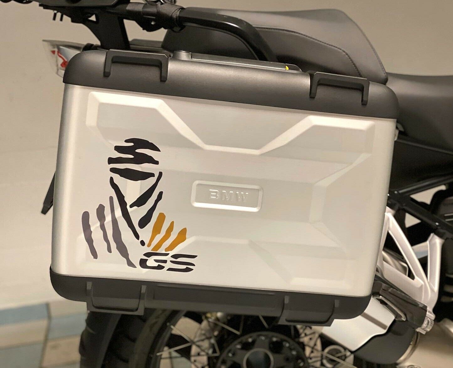 Kit 2 ADESIVI per VALIGIE MOTO LOGO GS COMPATIBILE BMW GS R1250 EXCLUSIVE