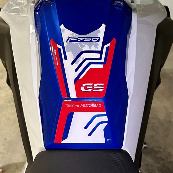 Kit 3 Pegatinas Protectores Depósito Moto compatible con Bmw F750 GS 2021-2023