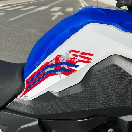 Kit 3 Stickers Motorcycle Tank Protectors compatible with Bmw F750 GS 2021-2023