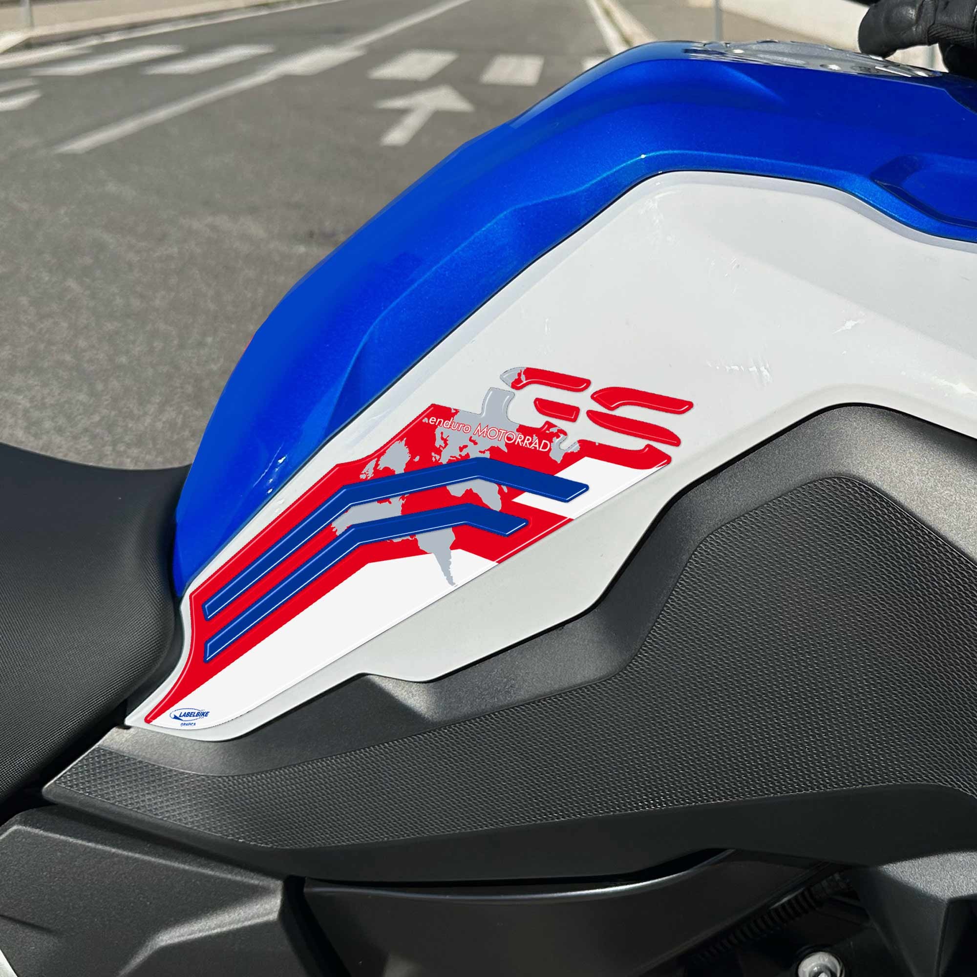 Adesivi 3D Protezioni Laterali Serbatoio Moto Compatibili Con BMW R NineT - Foto 4