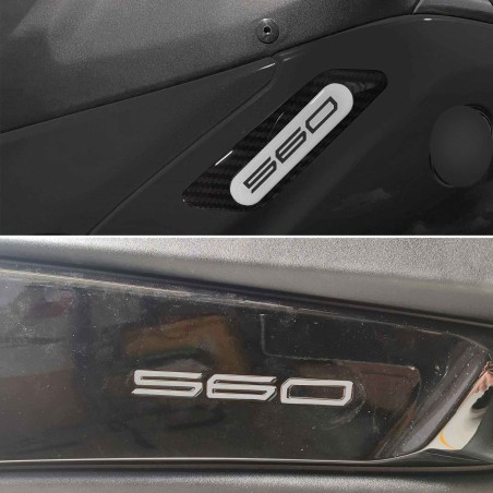 Kit d'autocollants 3D protecteurs de scooter compatibles avec Yamaha Tmax 560 2022