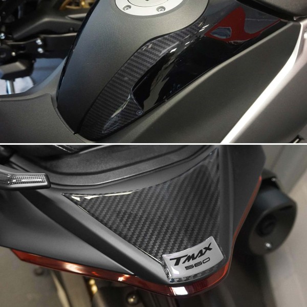 Kit d'autocollants 3D protecteurs de scooter compatibles avec Yamaha Tmax 560 2022