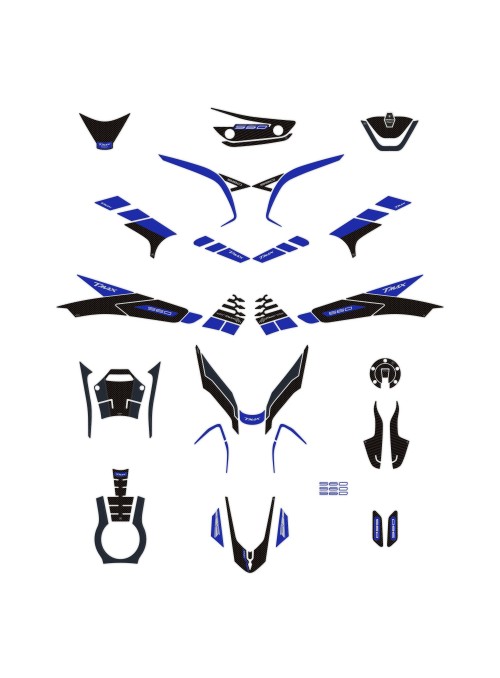 Kit adesivi 3D blu...