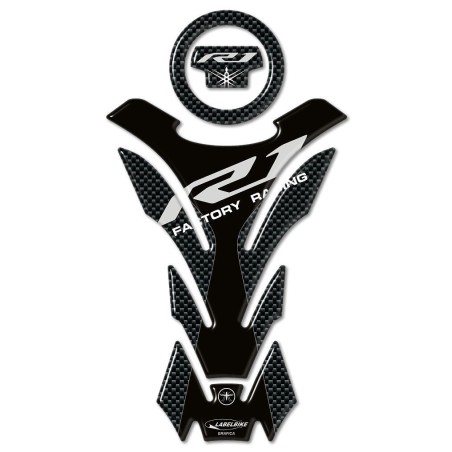 Σετ 3D CARBON CARBON PROTECTIONS TANK συμβατό για YAMAHA R1 R 1 MOTORCYCLE