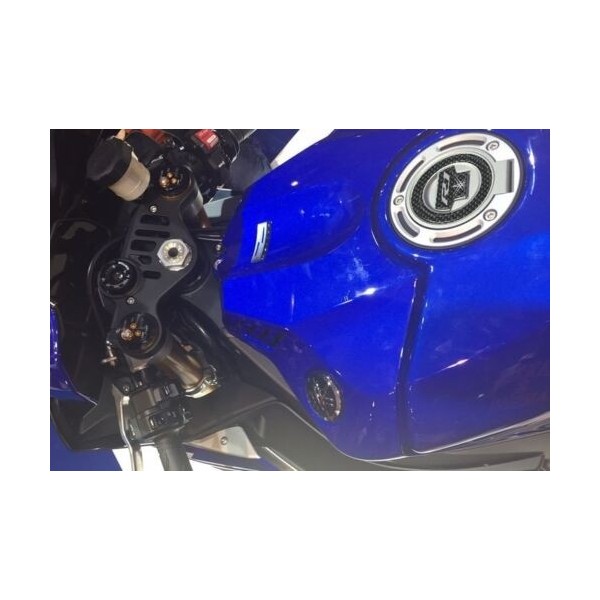 kit of 3D CARBON CARBON TANK PROTECTIONS compatible for YAMAHA R1 R 1 MOTORCYCLE
