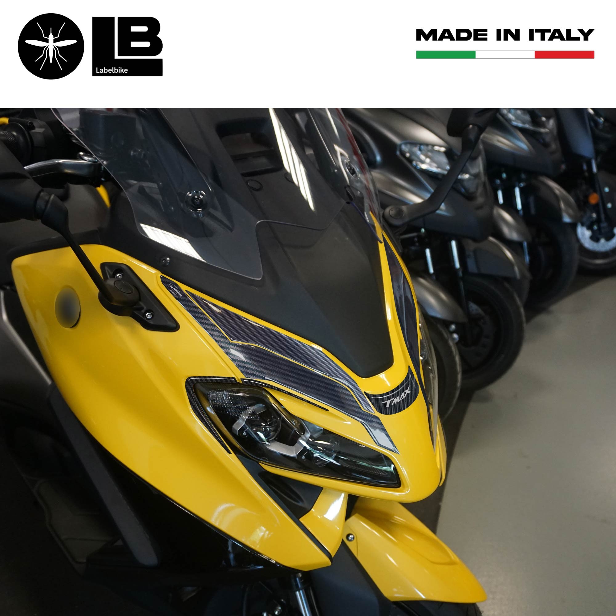 Tre Scritte 560 Adesive Compatibili Con Yamaha T-Max Tmax 2022 COL. BIANCO - Foto 13