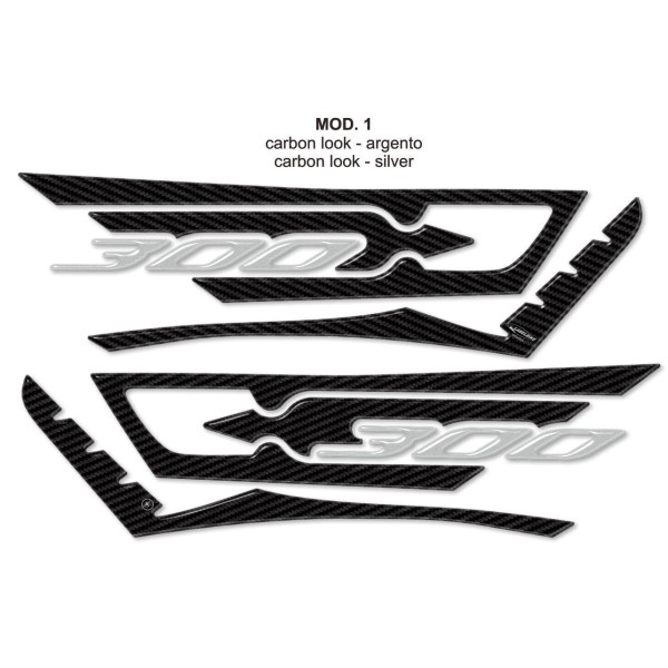 3D ADHESIVES Kit für Scooter X max 300 PROTECTION kompatibel für YAMAHA Xmax 300