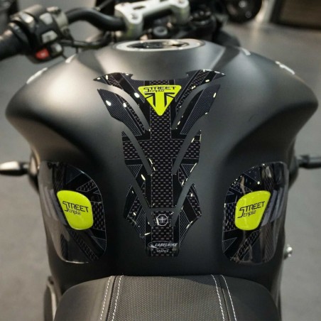 Triumph Street Triple 2013-2021 compatible motorbike 3D tank sticker kit