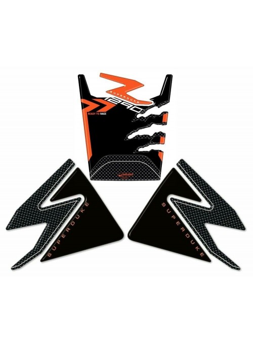 KIT adesivi 3D per serbatoio moto compatibili KTM 1290 SUPER DUKE R 2014-2019 