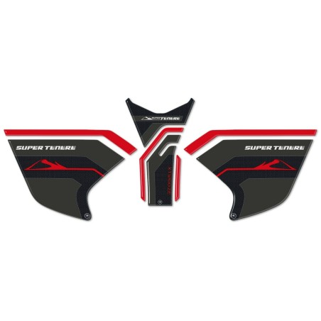 Kit de pegatinas 3D MOTO TANK PROTECTION compatible YAMAHA SUPER TENERE rojo
