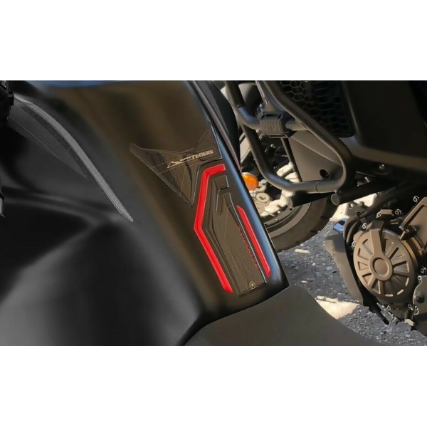 Kit d'autocollants 3D MOTO TANK PROTECTION compatible YAMAHA SUPER TENERE rouge