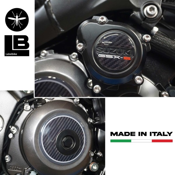 3D Sticker Kit Crankcase protectors compatible with Suzuki GSX-S 1000 2021-23 motorbikes