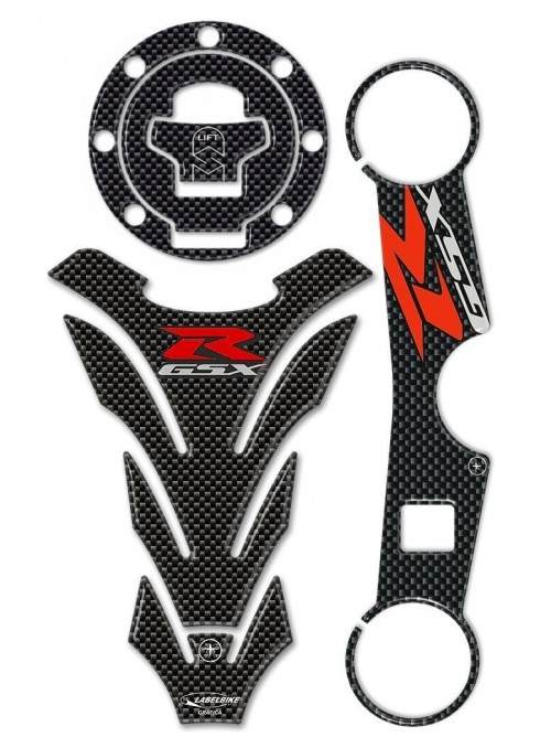 Kit adesivi 3D protezioni GSX-R compatibili per moto Suzuki 600 GSXR 2000-2003